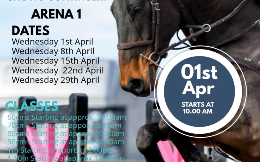 APRIL 2026 – Mid Week Horse and Pony Training Show – Arena 1