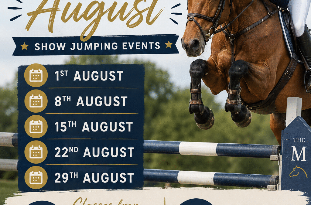 CASH BACK – Meadows Unregistered Jumping – Saturday 29th August  – Register Online, Pay When You Arrive